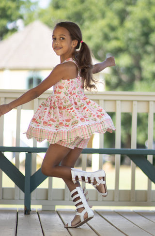Strawberry Harvest Scalloped Tunic **Ready to Ship allow 7-10 days**
