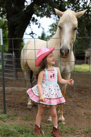 Blushing Wild Horses Tunic Set -READY TO SHIP