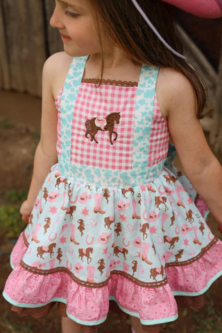 Blushing Wild Horses Tunic Set -READY TO SHIP
