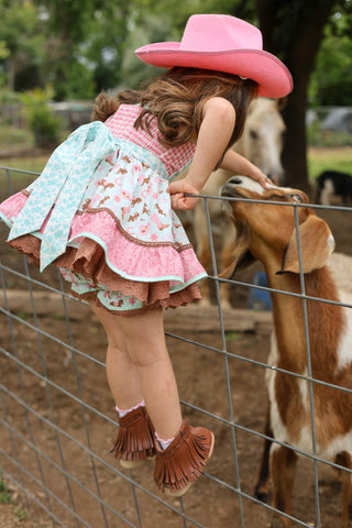 Blushing Wild Horses Tunic Set -READY TO SHIP