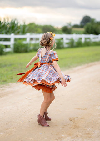 Cinnamon Sapphire Couture Dress **Pre Order ETA Mid October**