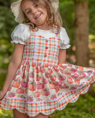 Plaid About Pumpkins Scalloped Tunic Set **Pre Order ETA Mid October**