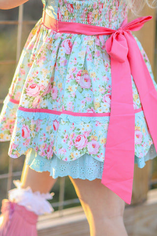 Vintage Garden Bliss Scalloped Tunic Set