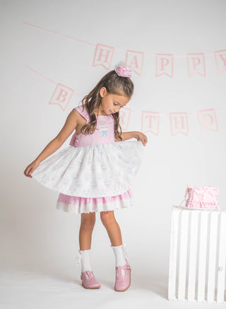 Pink Confetti Cake Couture Dress **Pre-Order ETA mid January**