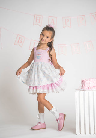 Pink Confetti Cake Couture Dress **Pre-Order ETA mid January**