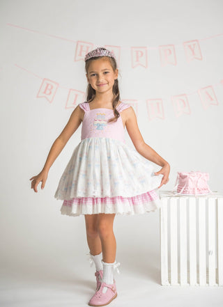Pink Confetti Cake Couture Dress **Pre-Order ETA mid January**