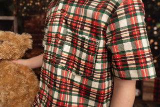 Beary Merry Christmas Boys Tartan Plaid Shirt- ** Pre-Order ETA Early-Mid Nov.**