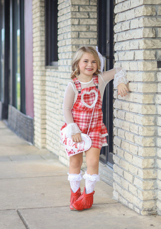 Sweetheart's Tartan Overalls- **Pre-Order ship early Jan**