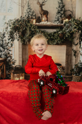 Heritage Holiday Plaid Child Set - Ready to Ship