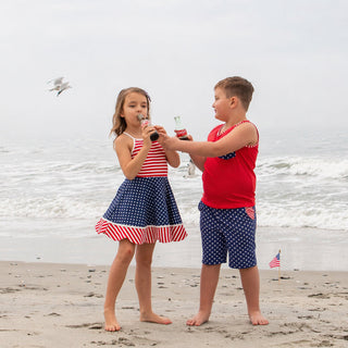 Land I Love Scalloped Activewear Dress