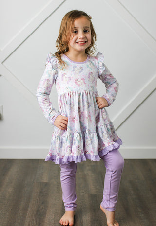 Glimering Unicorn Dream Twirl Dress Set - Ready to Ship!