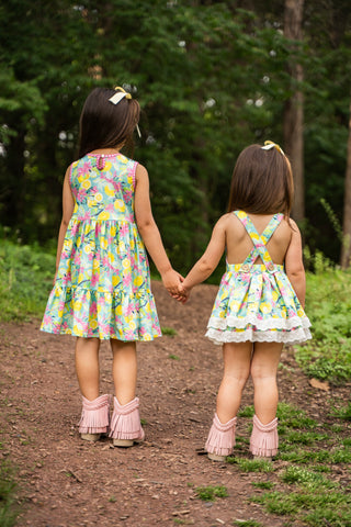 Citrus Splash Twirl Dress