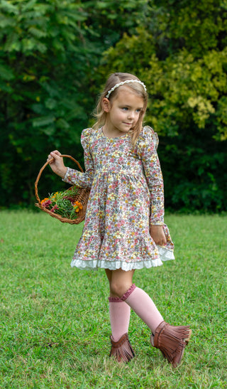 Forever Blooms- Pink Twirl Dress Set