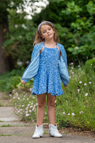 Glass Slipper Sequin Jacket (blue)