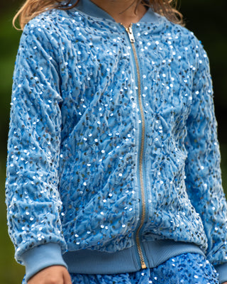 Glass Slipper Sequin Jacket (blue)