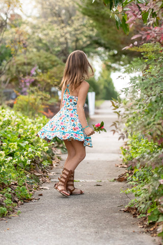 Harvest Peonies Activewear Dress