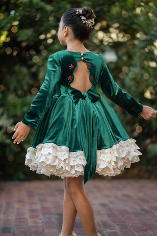 Noelle Emerald Royale Couture Dress **Pre-Order ETA end of November**