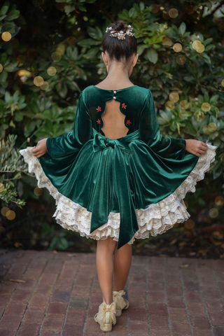 Noelle Emerald Royale Couture Dress **Pre-Order ETA end of November**