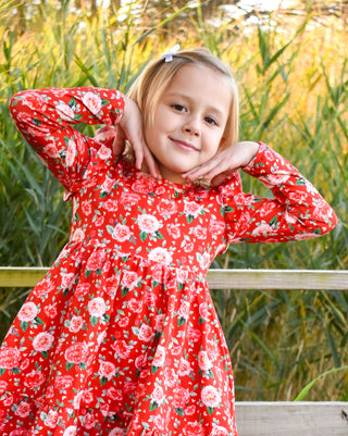 Roses Twirl Dress Set-ready to ship
