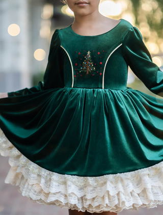 Noelle Emerald Royale Couture Dress **Pre-Order ETA end of November**