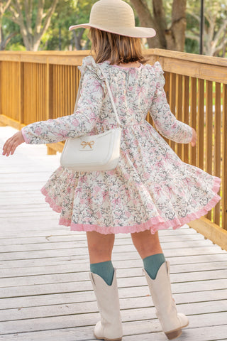 Forever Blooms Long Sleeve Twirl Dress **Pre-Order ETA end of September**