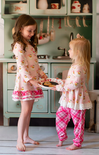 Pink Santa Bamboo Two Piece Set-Made for Play