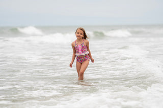 Cherry Blossom Scalloped and Laced Tankini **Pre-Order ETA Early-Mid June**