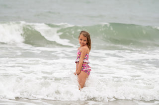 Cherry Blossom Scalloped and Laced Tankini **Pre-Order ETA Early-Mid June**