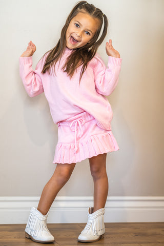 Barbies Blush Sweater & Skort - Ready to ship