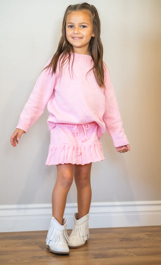 Barbies Blush Sweater & Skort - Ready to ship