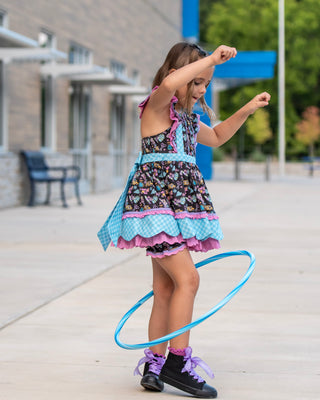 Retro Cool Academy Pinafore **Pre Order ETA End of July**