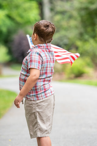 Liberty Lane Plaid Boys Shirt