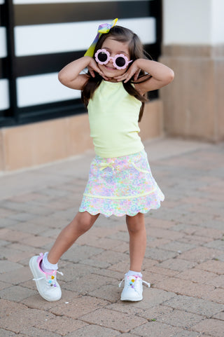 Sunny Neon Glow Tank and Skort