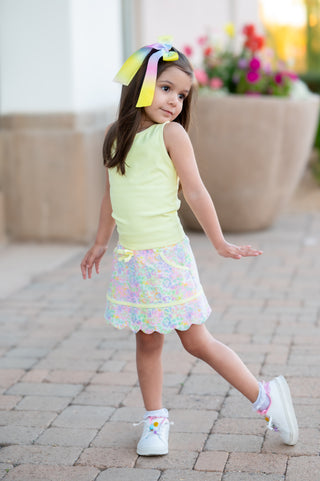 Sunny Neon Glow Tank and Skort