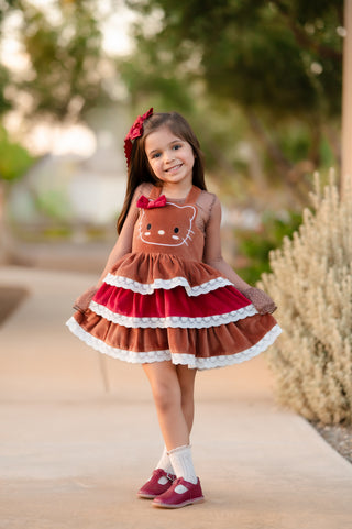 Gingerbread Kitty Dress**Pre-Order ETA End of Oct**