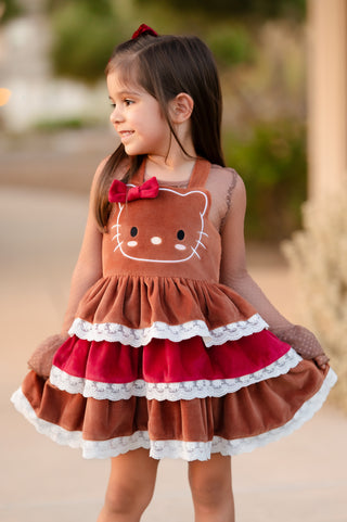 Gingerbread Kitty Dress**Pre-Order ETA End of Oct**