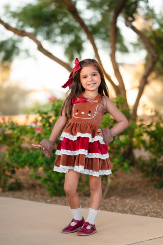 Gingerbread Kitty Dress**Pre-Order ETA End of Oct**