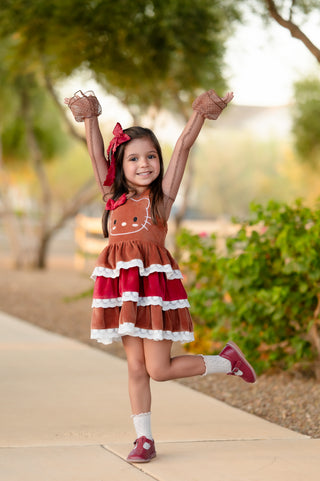 Gingerbread Kitty Dress**Pre-Order ETA End of Oct**