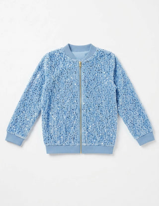 Glass Slipper Sequin Jacket (blue)