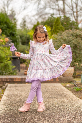 Glimering Unicorn Dream Twirl Dress Set - Ready to Ship!