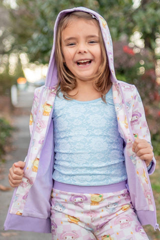 Lilac Kitty Friends Jogger Set