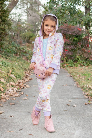 Lilac Kitty Friends Jogger Set