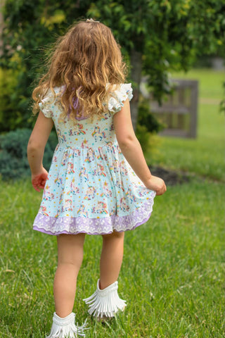 Unicorn and Rainbow Dreams-Bamboo Playset- Ready to Ship!