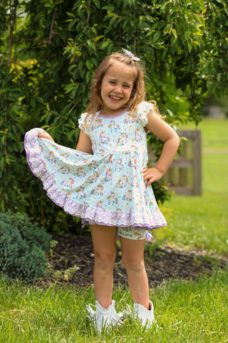 Unicorn and Rainbow Dreams-Bamboo Playset- Ready to Ship!