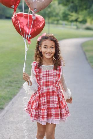 Sweetheart's Tartan Pinafore Set- **Pre-Order ship early Jan**