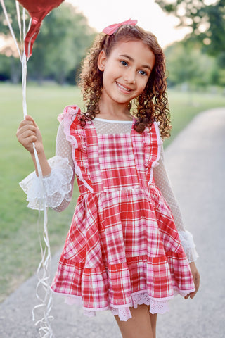 Sweetheart's Tartan Pinafore Set- **Pre-Order ship early Jan**