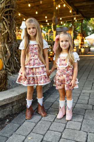 Harvest Blossom Overalls Dress- **Limited Pre-Order ships Early-Mid September**