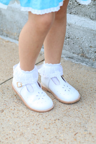 Vintage Little Luxe White Mary Janes **Pre-Order ETA Mid-End of August**
