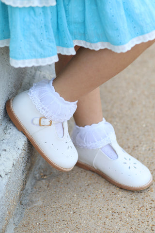 Vintage Little Luxe White Mary Janes **Pre-Order ETA Mid-End of August**