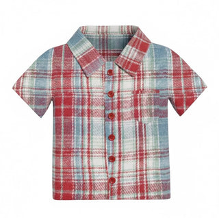 Liberty Lane Plaid Boys Shirt **Pre-Order ETA ships Mid May**